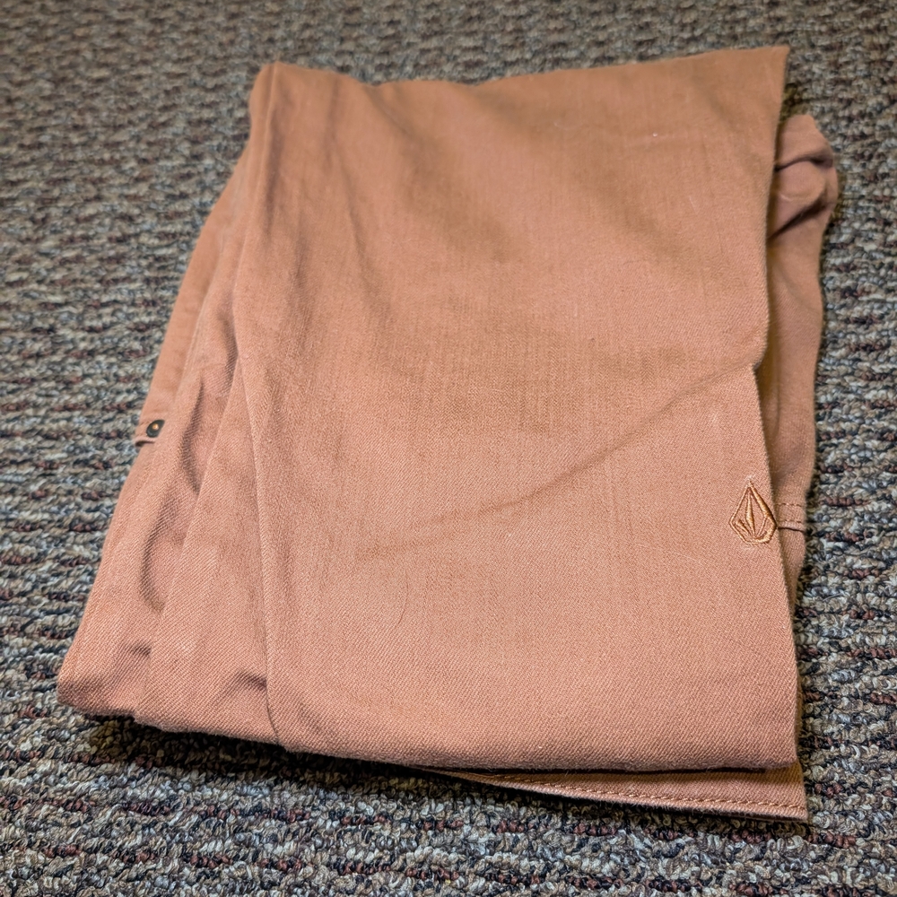 Volcom Men's Vorta Slim Straight Brown Pants - 34x32 Worn Twice! - Picture 9 of 10
